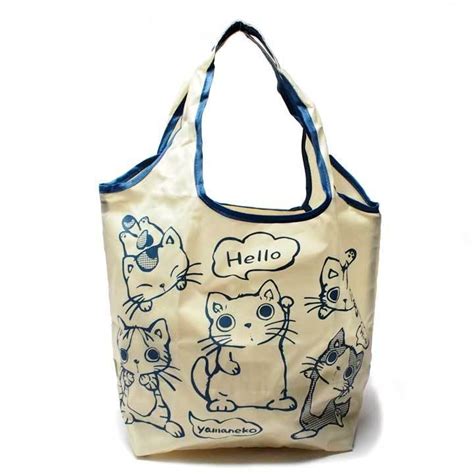 エコバッグ 5匹 やまねこ（やまねみえこ） 猫 エコバッグ 猫グッズ 猫雑貨 Ya Ekobag 5hiki ねこのざっか屋さん ネコランド