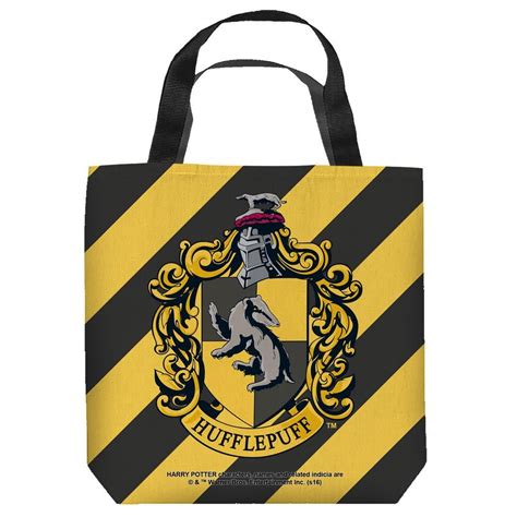 Harry Potter Hufflepuff Crest Tote Bag Harry Potter Bag Tote Bag Bags