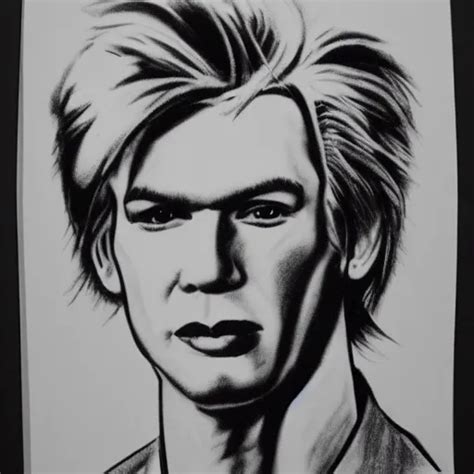 Pencil Illustration Of Andy Warhol Highly Detailed Stable Diffusion