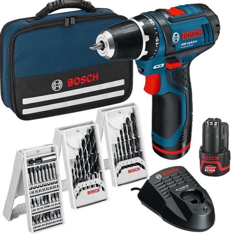 Bosch GSR 10 8 2 LI 10 8 2 LI 2 0 Ah Akkuschrauber im Softbag Zubehör