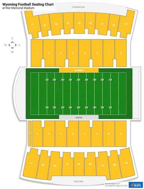 War Memorial Stadium Laramie Seating Chart Portal Posgradount Edu Pe