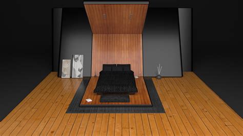 3D Bedroom Project Part 1. on Behance