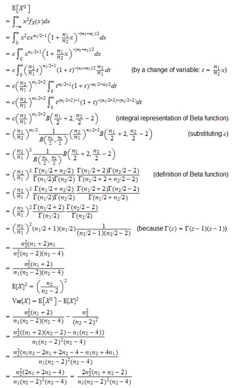 F Distribution Chart