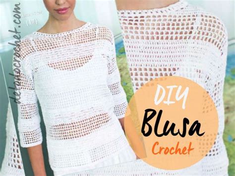 Blusa De Crochet Filet Con Gr Ficos Y Explicaci N Paso A Paso Top