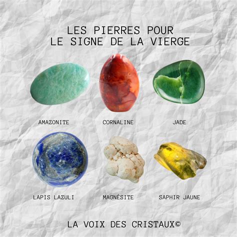 Pierres Associ Es Au Signe Astrologique Des Vierges La Voix Des Cristaux