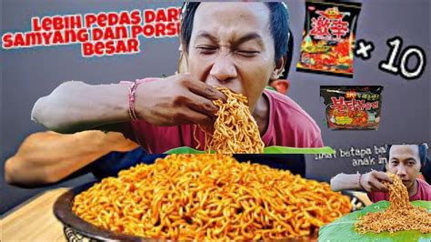 Mukbang Mie Boncabe Lv Dan Mie Samyang Terpedas Di Di Dunia Youtube