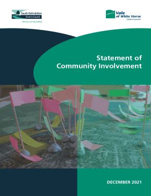 Fillable Online Statement Of Community Involvement Vale Of White