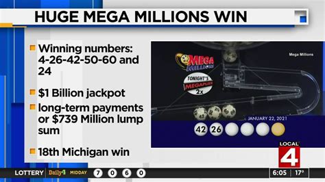 Michigan Lottery player wins $1 billion Mega Millions jackpot; 3rd ...