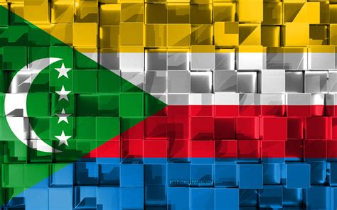 Download Imagens Bandeira De Comores 3d Bandeira 3d Textura Cubos Bandeiras De Países