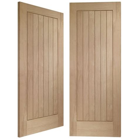 XL Joinery Suffolk Unfinished Internal Oak Rebated French Door Pair