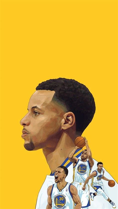 Steph Curry Cartoon Wallpaper