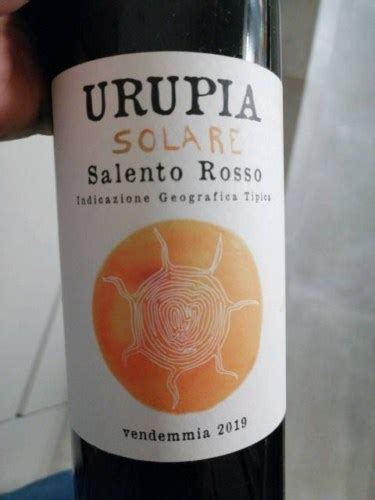 Urupia Solare Salento Rosso Vivino US