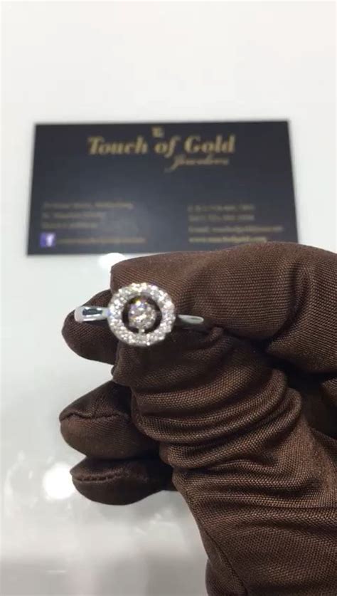 Circular Shape Dancing Diamond Ring
