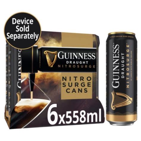 Guinness™ Nitrosurge™ Stout Beer Cans 6 X 558ml Cans