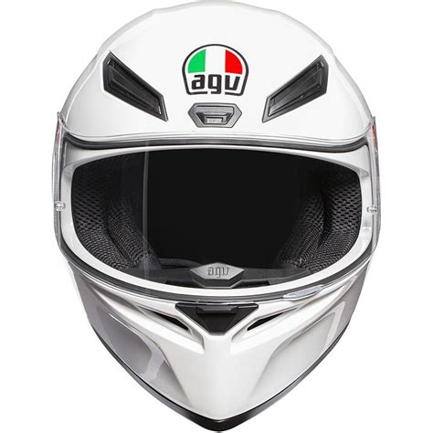 Casque K Solid Agv Blanc Moto Axxe Fr Casque Int Gral