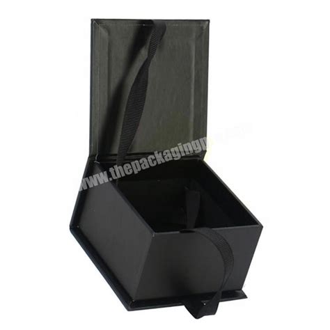 Custom Luxury Gift Paper Cardboard Matte Black Box Packaging