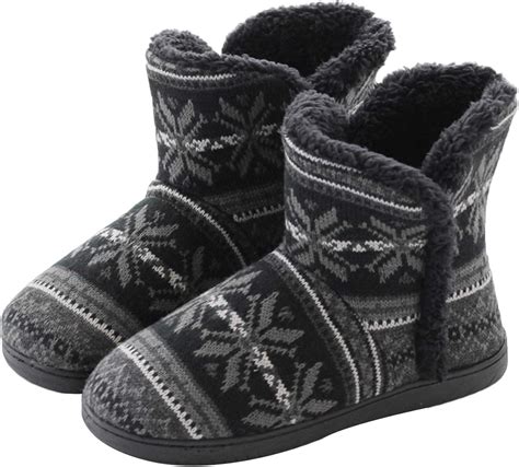 Clobeau Pantoufle Bottes Femmes Hommes Maison Chaussons Bottes De Neige