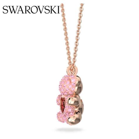 施华洛世奇（swarovski）【520礼物】 施华洛世奇 Teddy 项链 泰迪熊造型轻奢饰品 粉红色 5642976 1450元 聚超值