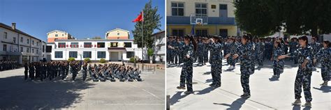 沙场秋点兵，军姿展风采——张家口煤机高级技工学校举行秋季新生军训汇报表演 张家口煤矿机械制造高级技工学校（张家口工程技术学校）