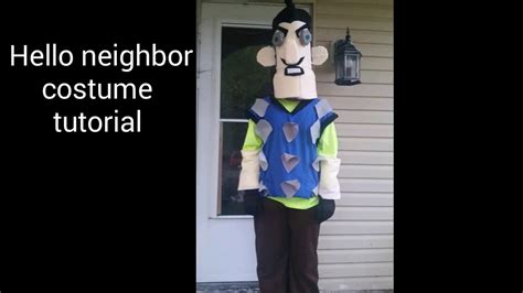 In Real Life Hello Neighbor Costume Tutorial Youtube