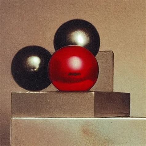 Chrome Spheres On A Red Cube By Francesco Hayez Stable Diffusion