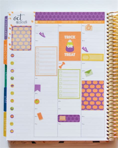 Erin Condren Ec Lifeplanner October Hourly Layout Life Planner