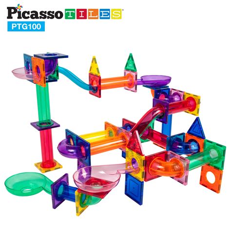 PicassoTiles Marble Run Building Blocks, 100 Pieces - Walmart.com