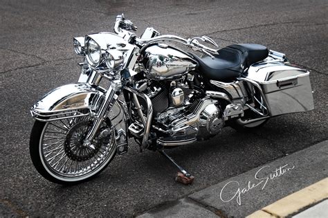 Harley Davidson Harley Road King Chrome Harley Fine Art Photo Black