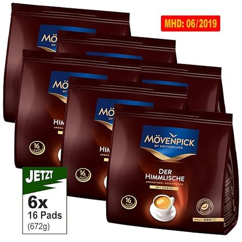 Mövenpick DER HIMMLISCHE 6x16 Kaffeepads á 112g 672g Premium Kaffee