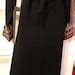 Piece Black Dress Abaya Kaftan Thobe And Matching Belt With