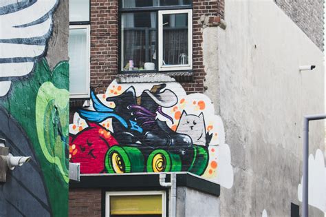 Streetart Mural Wall Brick Building Exterior Netherlands Shie Street Art 4k Art And