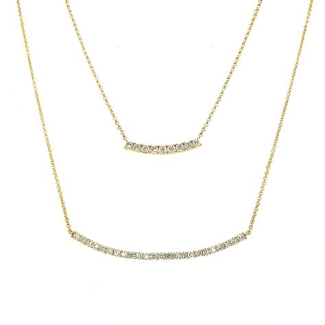 Pave Curve Necklace – Lindsey Leigh Jewelry