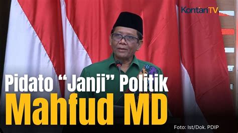 Pidato Politik Mahfud Md Apa Pun Agamanya Semua Setuju Pada Penegakan