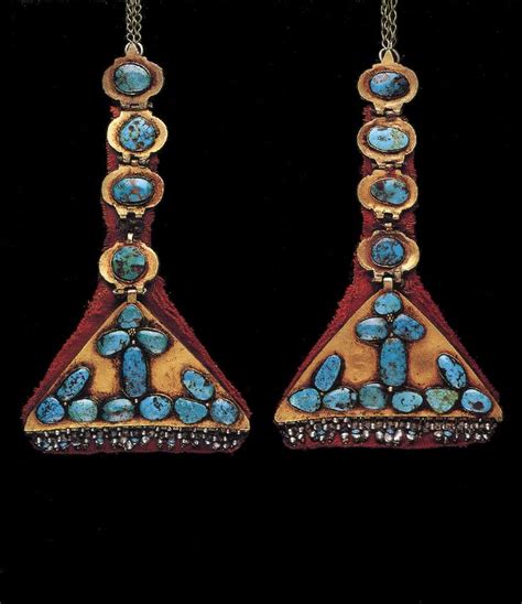 Saudi Arabia Bedouin Womans Headdress Pendants From The Najd Gold