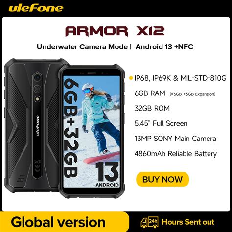 Ulefone Tel Fono Inteligente Armor X Resistente Smartphone Con