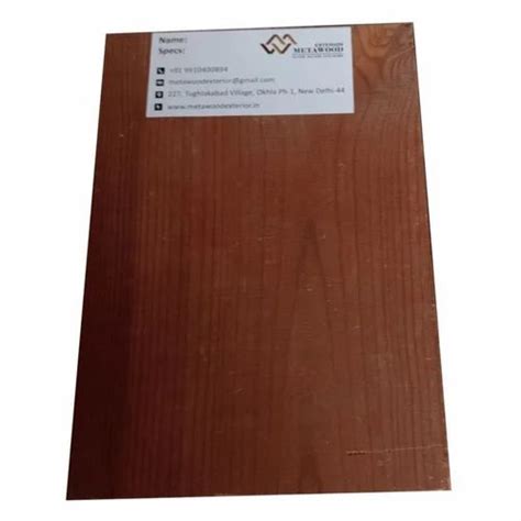 Teakwood Meta Wood Brown Plywood Boards For Exterior Door Size Sq Ft