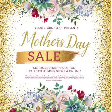 Copy Of Mother S Day Sale Event Flyer Template Postermywall