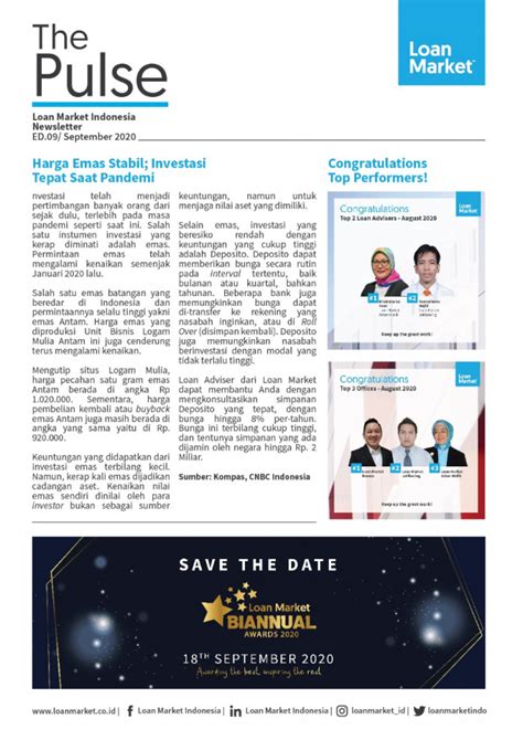 The Pulse September 2020 Loan Market Indonesia