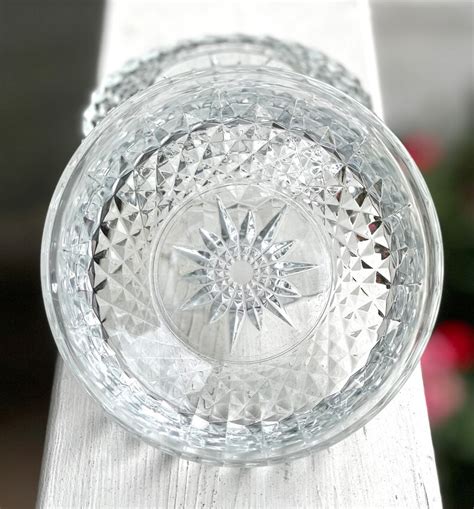 Cristal D Arques Durand Diamant Individual Salad Etsy