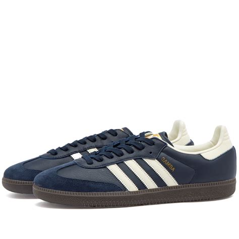 Adidas Samba Og Night Navy And Cream White End