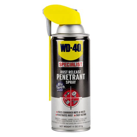 Wd 40 Specialist 11 Oz Rust Release Penetrant Spray With Smart Straw