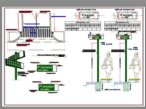 Señalización en AutoCAD Descargar CAD gratis 785 32 KB Bibliocad