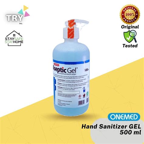 Jual Hand Sanitizer OneMed 500ml Aseptic GEL Pump Dispenser Shopee