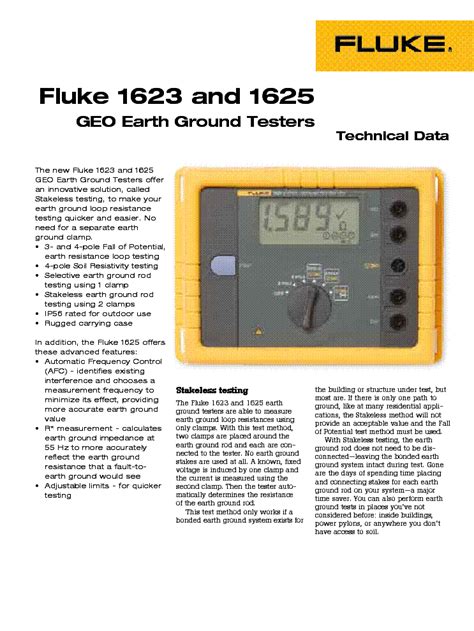 Fluke 1623f Service Manual Download Schematics Eeprom Repair Info
