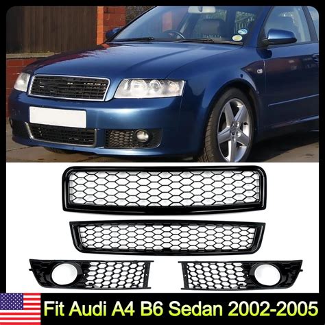 Honeycomb For Audi A B Sedan Front Upper Lower Grille Fog