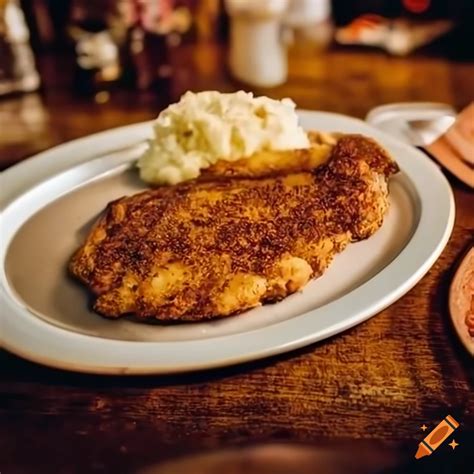 Delicious Chicken Fried Steak With Mashed Potatoes On Craiyon