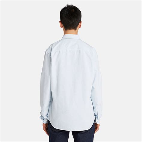 Long Sleeve Oxford Shirt For Men In Light Blue Timberland