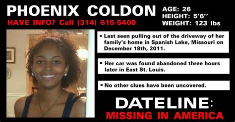Missing In America Phoenix Coldon Nbc News