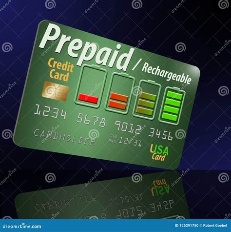 Here is a Rechargeable, Refillable Prepaid Credit Card. Stock ...