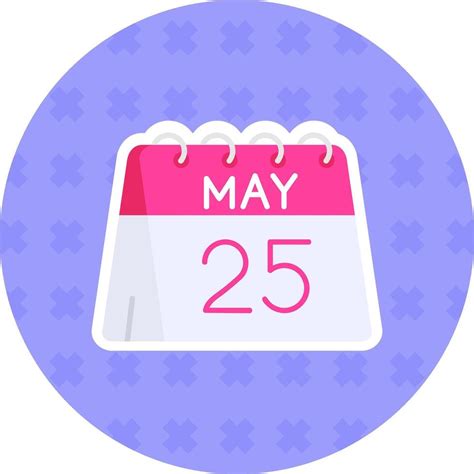 25th of May Flat Sticker Icon 37728004 Vector Art at Vecteezy